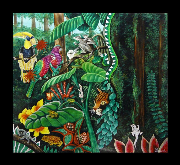 Rainforest II (Triptychon 300 x 100cm)